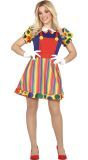 Kleurrijke clown outfit dames