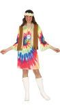 Kleurrijke peace hippie outfit dames