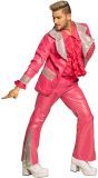 Koning van de disco outfit roze heren