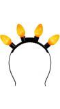 Koningsdag oranje ledlampjes haarband