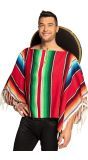 Korte mexicaanse poncho kleurrijk