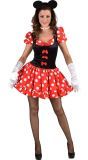 Korte minnie mouse jurk dames