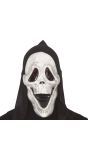 Lachend Scream masker met kap halloween