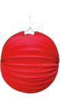 Lampion decoratie rood