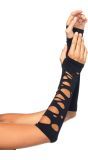 Lange armwarmers met gaten