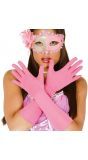 Lange handschoenen roze