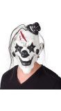 Latex jester clown masker