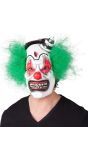 Latex terror clown masker met haar