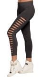 Legging met gaten zwart