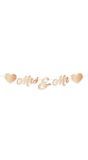 Letterslinger bruiloft just married rose goud