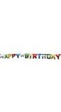 Letterslinger happy birthday feestelijk 1 meter