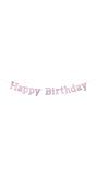 Letterslinger happy birthday glossy pink