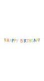 Letterslinger Happy Birthday Party Green 150cm