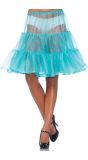 Licht blauwe glimmende petticoat