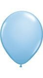 Lichtblauwe metallic ballonnen 100 stuks