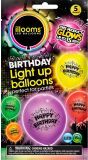 Lichtgevende happy birthday ballonnen