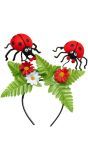 Lieveheersbeestjes hoofdband en bloemen