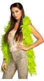 Lime boa met veren