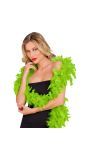 Luxe boa neon groene veren