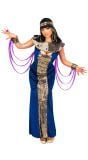 Luxe cleopatra jurk blauw