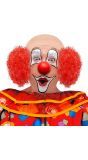 Luxe clown pruik rood haar
