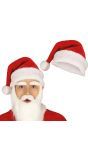 Luxe kerstman muts rood 44cm
