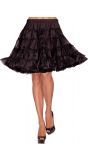 Luxe zwarte hoepelrok petticoat