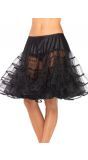 Luxe zwarte petticoat