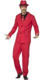 Maffia gangster outfit heren rood