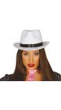 Maffia hoed wit luxe