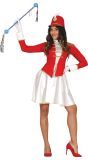 Majorette outfit rood dames