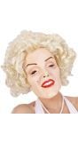 Marilyn Monroe masker met pruik