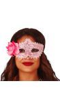 Masquerade oogmasker met bloem