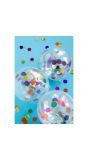 Meerkleurige folie confetti ballonnen 4 stuks