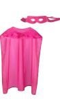 Mega Mindy cape en masker roze