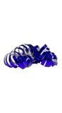 Metallic blauwe serpentine rollen 2 stuks