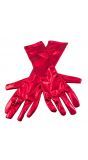 Metallic handschoenen rood