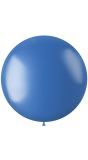 Metallic XL ballon blauw