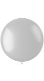 Metallic XL ballon parelwit