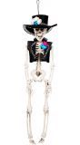 Mexicaanse bruidegom skelet hangend