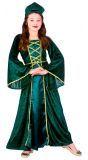 Middeleeuwen prinsessen jurk groen