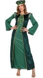 Middeleeuwse jurk groen