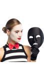 Mime Zwart Gezichtsmasker