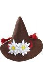 Mini oktoberfest hoed bruin
