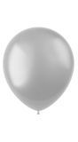 Moondust zilveren metallic ballonnen 100 stuks