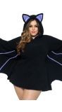 Moonlight Bat Zacht Vleermuis Jurkje in Plus Size