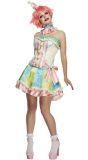 Multicolor clownspakje dames