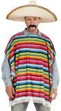 Multikleurige mexicaanse poncho