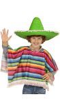 Multikleurige mexicaanse poncho kind