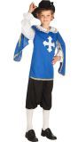 Musketier outfit jongens blauw